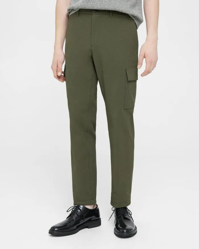Suits Men Theory Zaine Cargo Pant In Neoteric Twill Dark Olive Suits Men Theory Zaine Cargo Pant In Neoteric Twill Dark Olive