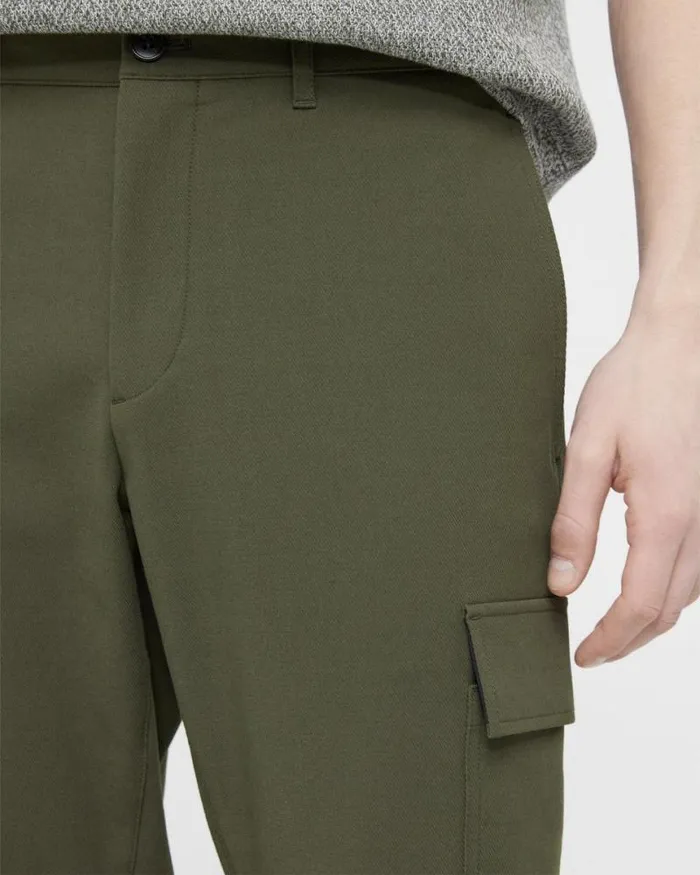 Suits Men Theory Zaine Cargo Pant In Neoteric Twill Dark Olive Suits Men Theory Zaine Cargo Pant In Neoteric Twill Dark Olive