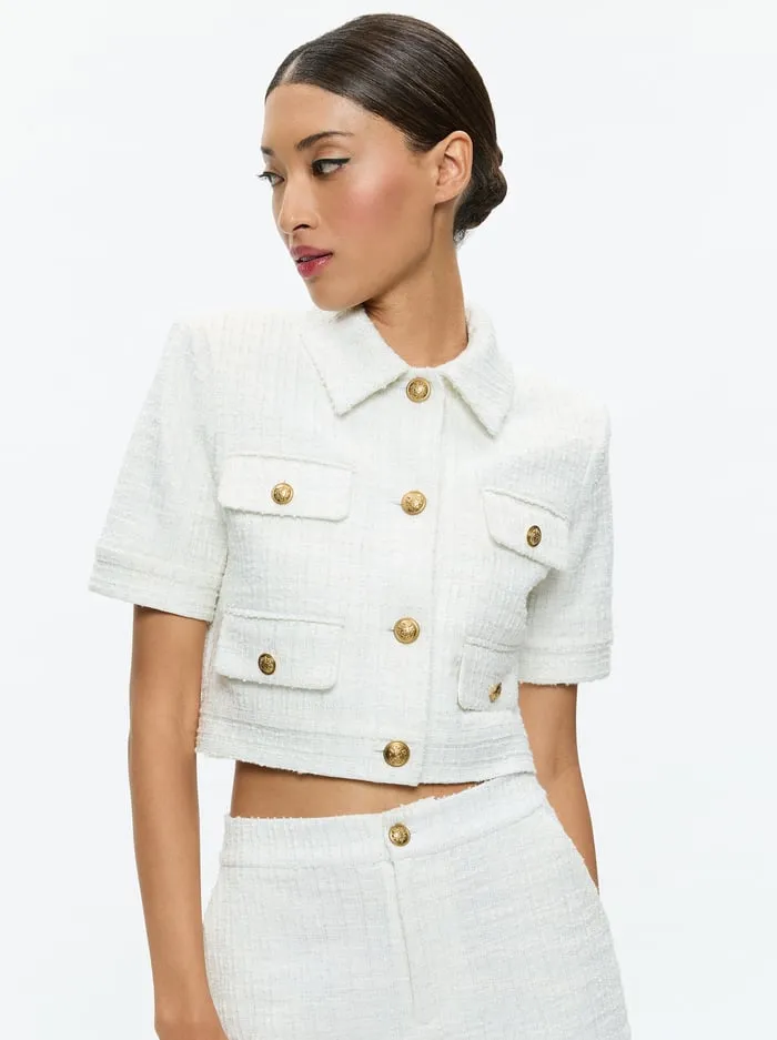 Suits Women Alice Olivia Elle Jacket Off White