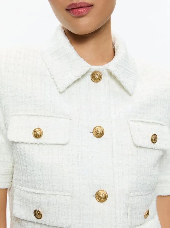 Suits Women Alice Olivia Elle Jacket Off White