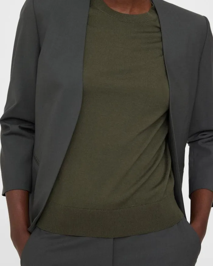 Suits Women Theory Lindrayia Blazer In Good Wool Deep Green