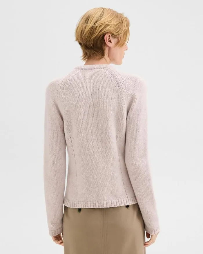 Sweaters Cardigans Women Theory ZipUp Cardigan In Felted WoolCashmere Soft Opal