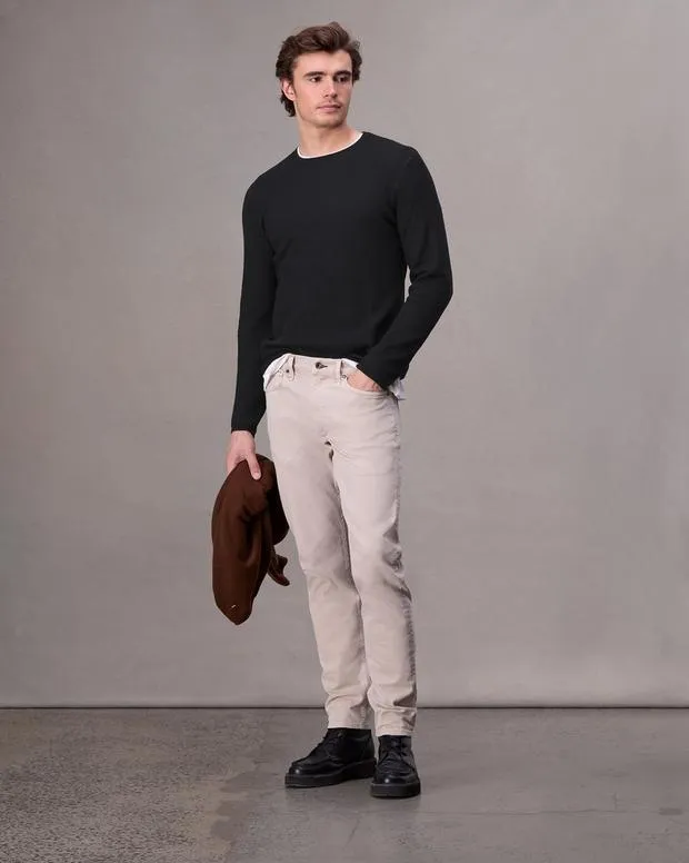 Sweaters Men Rag and Bone Bennet Crewneck Sweater Black