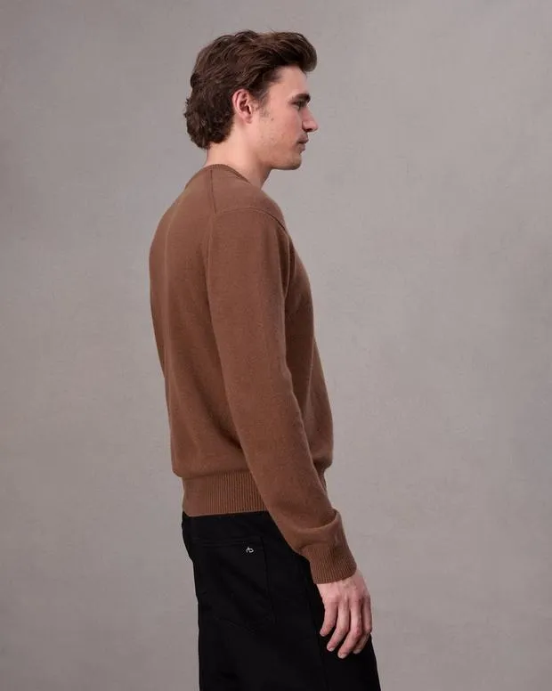 Sweaters Men Rag and Bone Downing Cashmere Sweater Clay