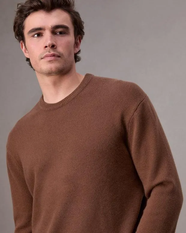 Sweaters Men Rag and Bone Downing Cashmere Sweater Clay