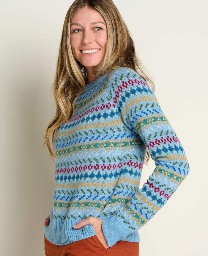 Sweaters Women8217s Cazadero Crew Sweater Glacier 8211 ToadandCo Women8217s