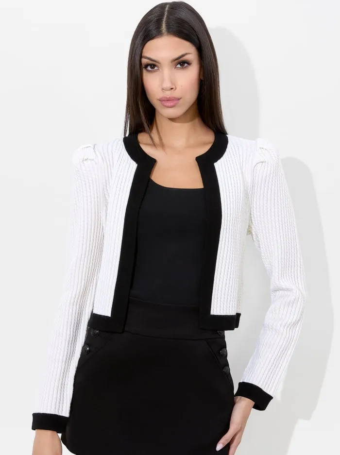 Sweaters Women Alice Olivia Trina Cardigan Ecrublack