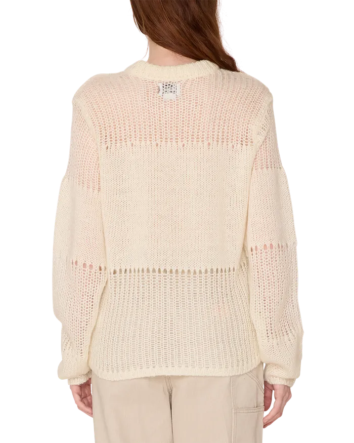 SWEATERS Women OBEY Clothing TRIVIA SWEATER Cream