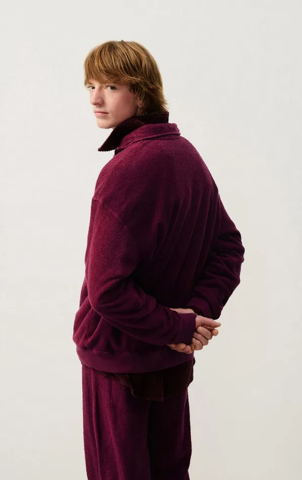 Sweatshirt Bobypark Burgundy Men American Vintage Sweatshirts