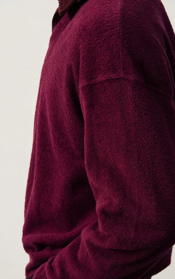 Sweatshirt Bobypark Burgundy Men American Vintage Sweatshirts