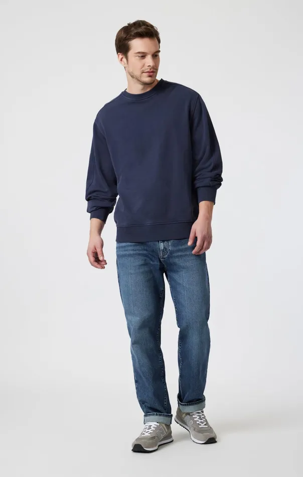 Sweatshirt In Collegiate Blue Men Mavi Jeans Loungewear Sweatshirt In Collegiate Blue Men Mavi Jeans Loungewear