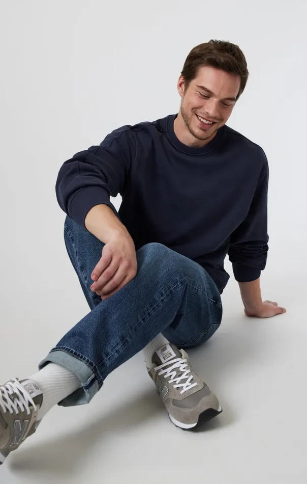Sweatshirt In Collegiate Blue Men Mavi Jeans Loungewear Sweatshirt In Collegiate Blue Men Mavi Jeans Loungewear