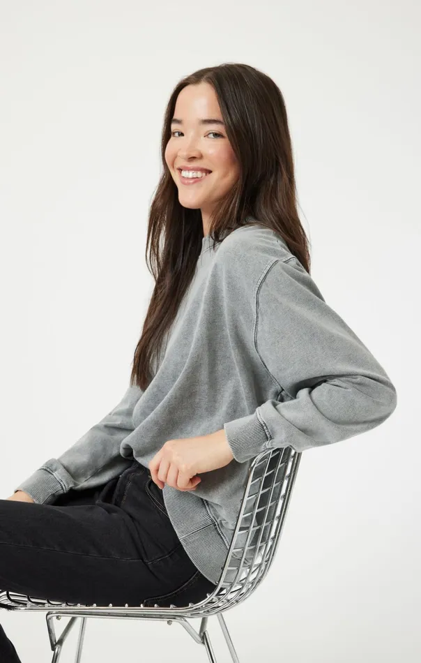 Sweatshirt In Monument Women Mavi Jeans Loungewear Sweatshirt In Monument Women Mavi Jeans Loungewear