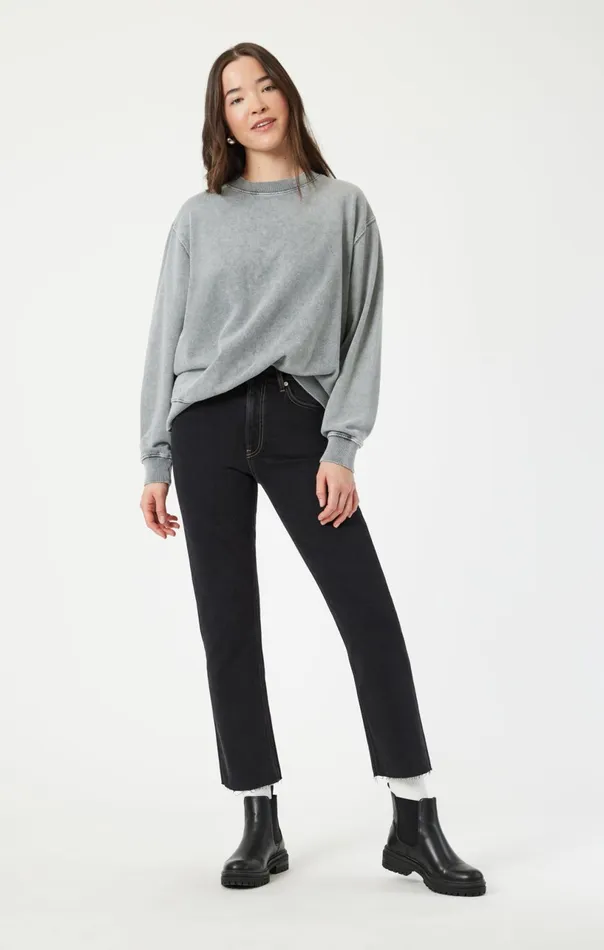 Sweatshirt In Monument Women Mavi Jeans Loungewear Sweatshirt In Monument Women Mavi Jeans Loungewear