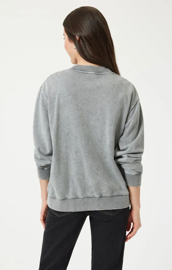 Sweatshirt In Monument Women Mavi Jeans Loungewear Sweatshirt In Monument Women Mavi Jeans Loungewear