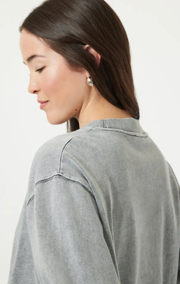 Sweatshirt In Monument Women Mavi Jeans Loungewear Sweatshirt In Monument Women Mavi Jeans Loungewear