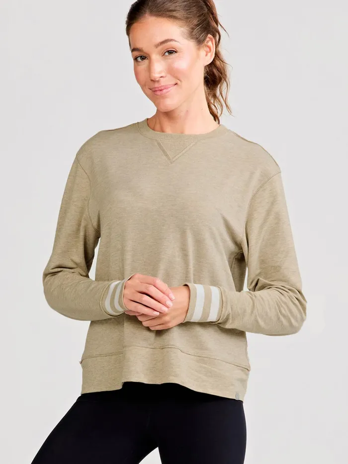 Sweatshirts Hoodies Women Tasc Performance Clubhouse French Terry Sweatshirt