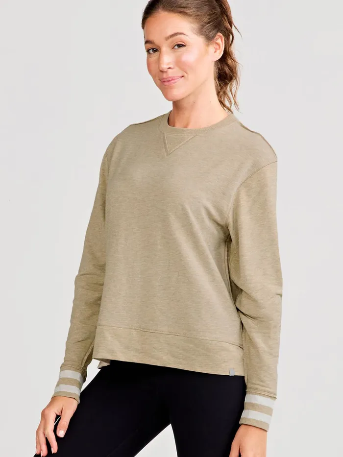 Sweatshirts Hoodies Women Tasc Performance Clubhouse French Terry Sweatshirt