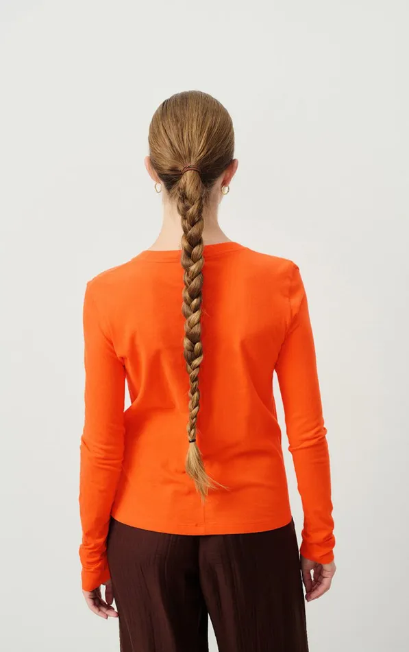 TShirt Gamipy Orange Women American Vintage Long Sleeve TShirts TShirt Gamipy Orange Women American Vintage Long Sleeve TShirts