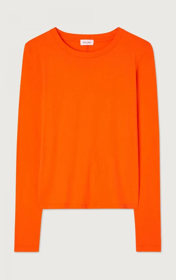 TShirt Gamipy Orange Women American Vintage Long Sleeve TShirts TShirt Gamipy Orange Women American Vintage Long Sleeve TShirts