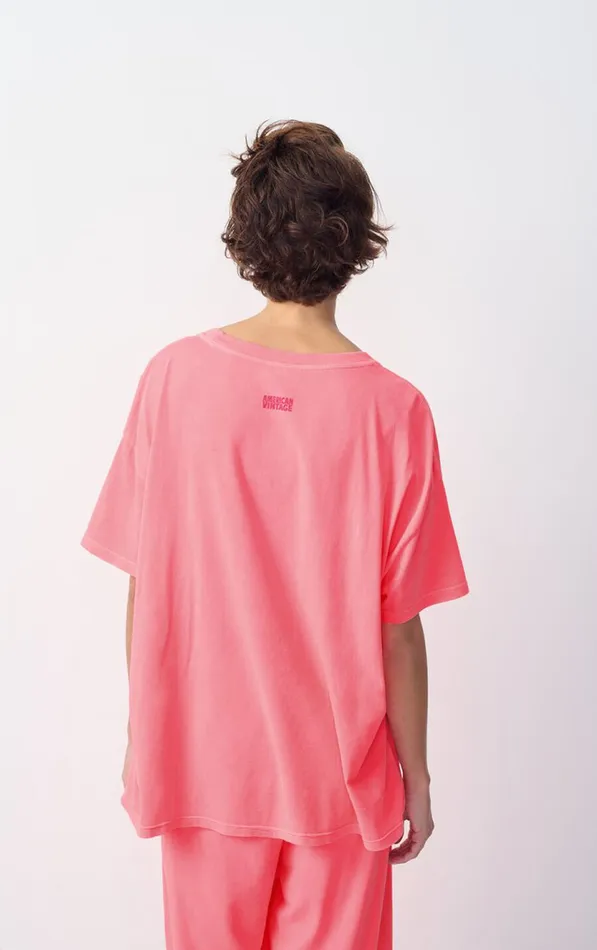 TShirt Pymaz Fluorescent Hortensia Women American Vintage Short Sleeve TShirts