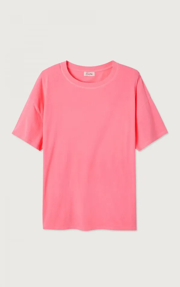 TShirt Pymaz Fluorescent Hortensia Women American Vintage Short Sleeve TShirts