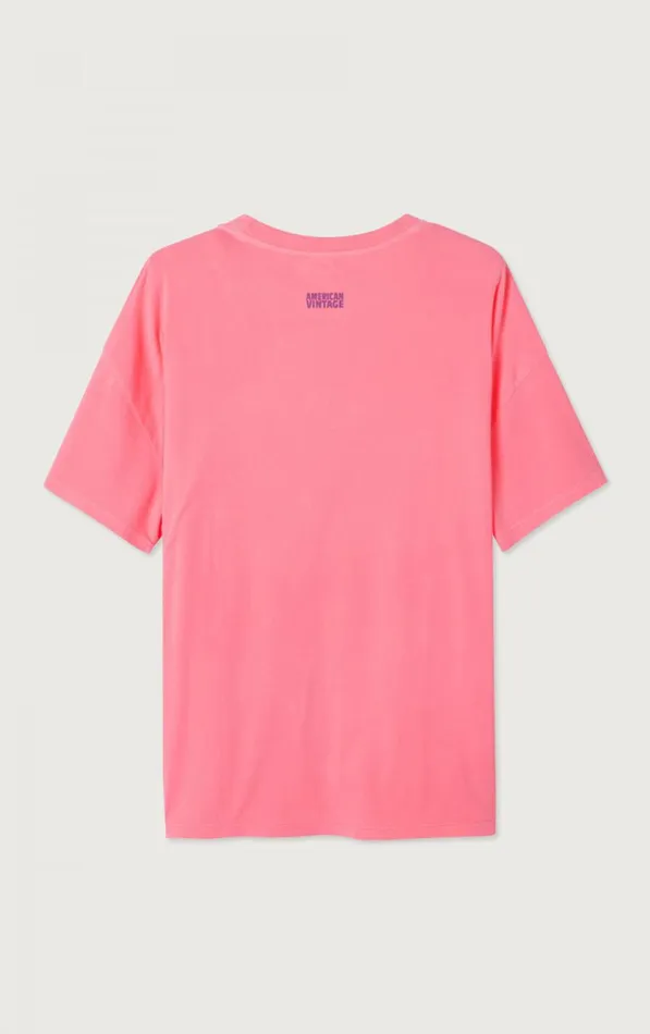 TShirt Pymaz Fluorescent Hortensia Women American Vintage Short Sleeve TShirts
