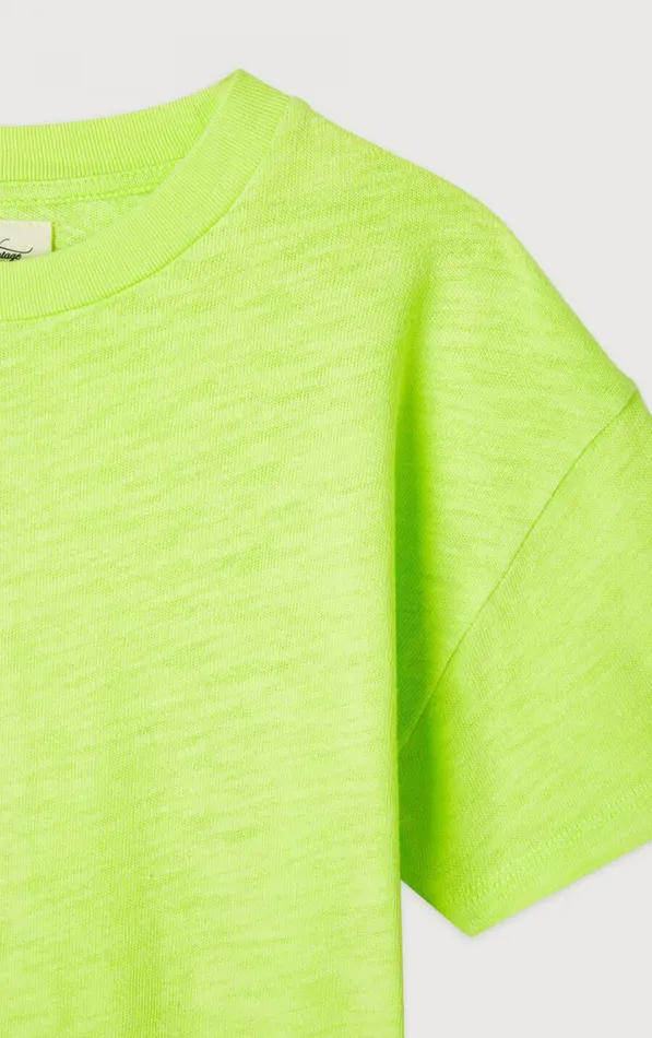 TShirt Sonoma Neon Yellow Kids American Vintage Short Sleeve TShirts TShirt Sonoma Neon Yellow Kids American Vintage Short Sleeve TShirts