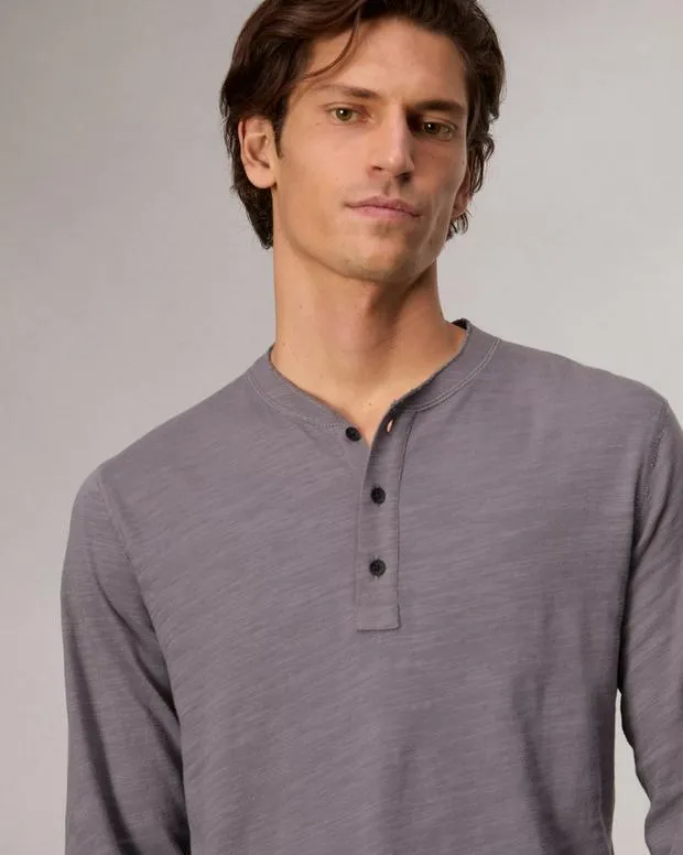TShirts and Henleys Men Rag and Bone Classic Flame Henley Dark Grey