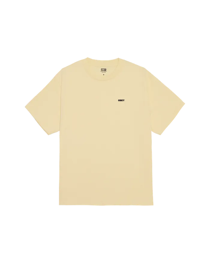 TSHIRTS COSMIC NOISE CLASSIC TSHIRT Pale Yellow OBEY Clothing Men