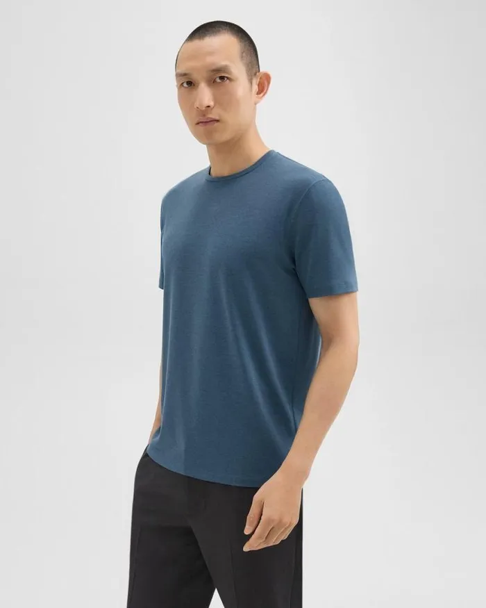 TShirts Polos Men Theory Dorian Tee In Active Knit Twilight