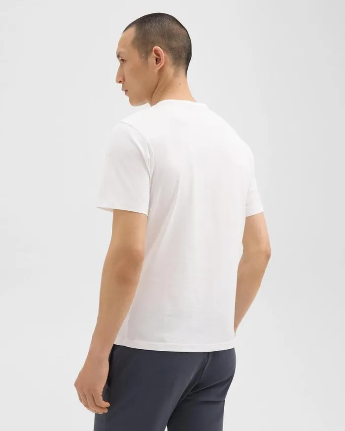 TShirts Polos Men Theory Precise Tee In Pima Cotton Jersey White TShirts Polos Men Theory Precise Tee In Pima Cotton Jersey White