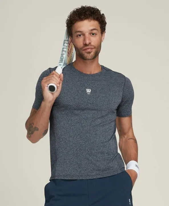 Tanks and TShirts Men Wilson Breakpoint Seamless Tee Classic Navy