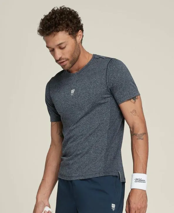 Tanks and TShirts Men Wilson Breakpoint Seamless Tee Classic Navy Tanks and TShirts Men Wilson Breakpoint Seamless Tee Classic Navy