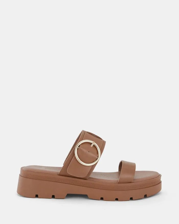 TEASE CARAMEL Sandals Women Slides NOVO Shoes