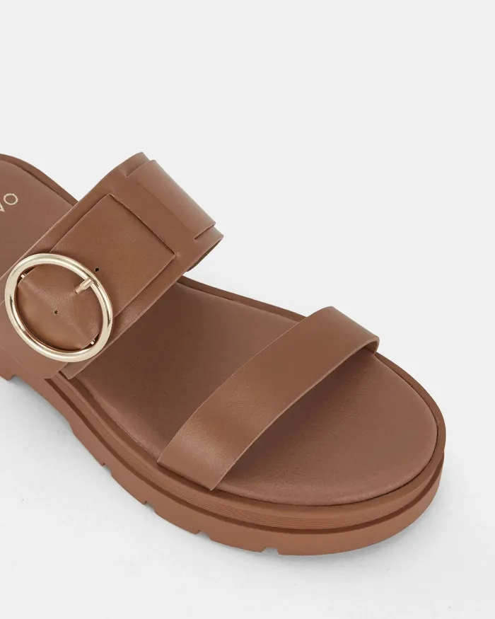TEASE CARAMEL Sandals Women Slides NOVO Shoes