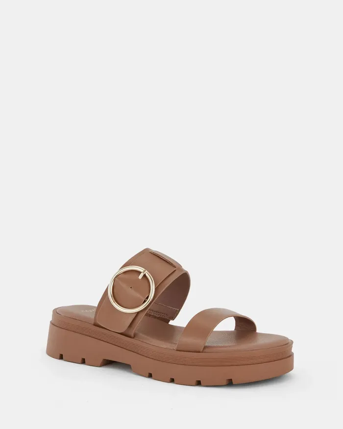 TEASE CARAMEL Sandals Women Slides NOVO Shoes