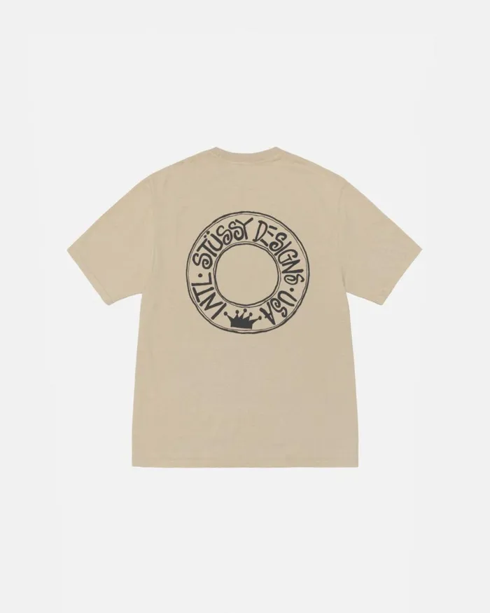 Tees MenWomen Stussy BUANA TEE PIGMENT DYED Khaki