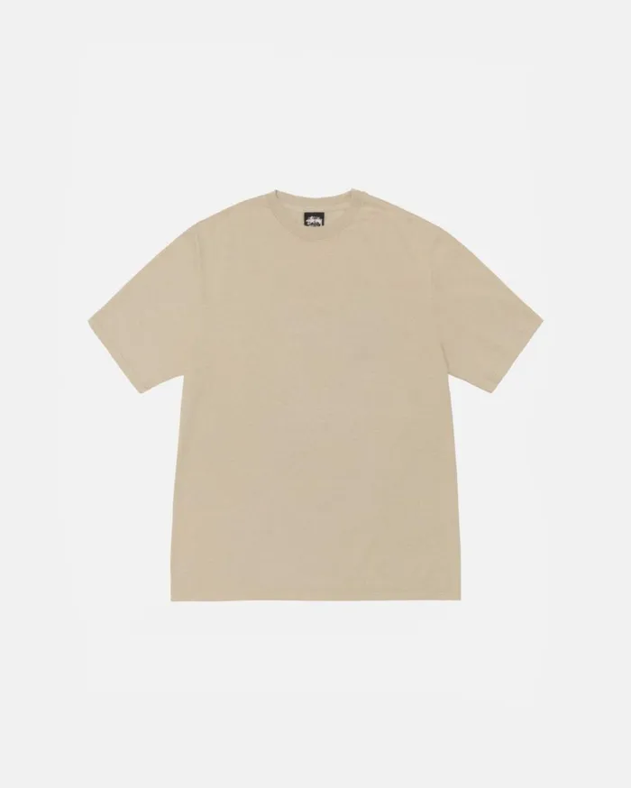 Tees MenWomen Stussy BUANA TEE PIGMENT DYED Khaki