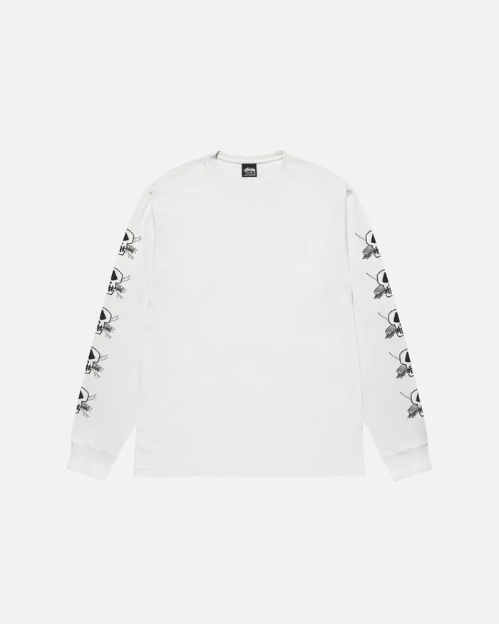 Tees MenWomen Stussy FOILS LS TEE PIGMENT DYED Natural