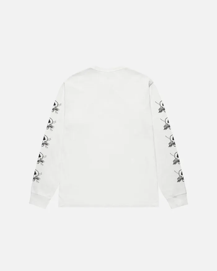 Tees MenWomen Stussy FOILS LS TEE PIGMENT DYED Natural
