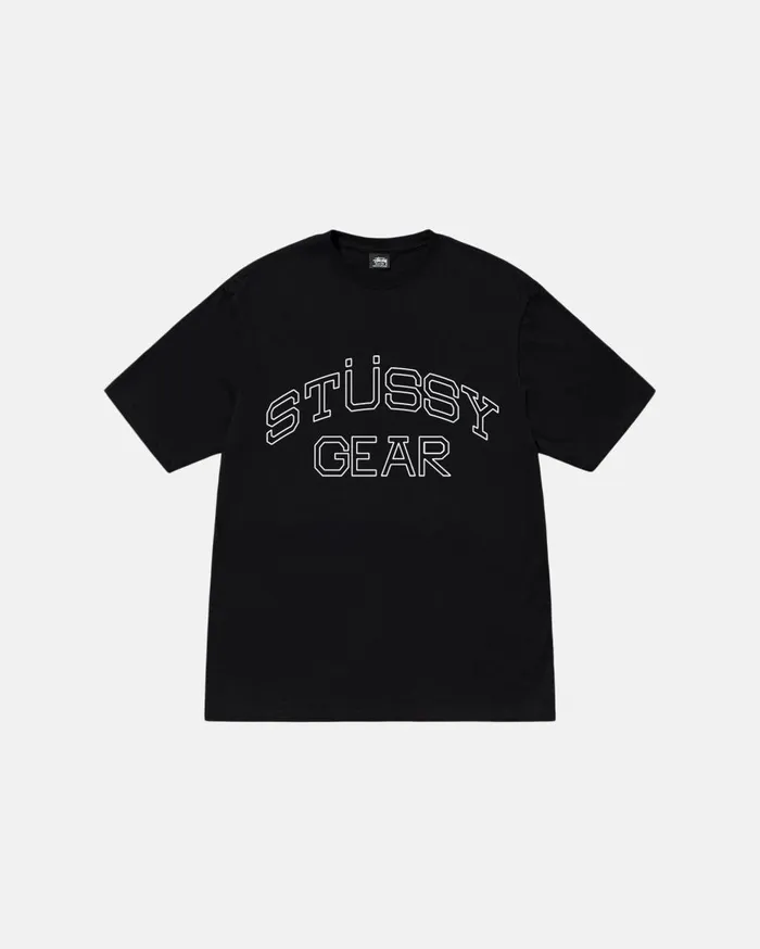 Tees MenWomen Stussy STSSY GEAR TEE Black