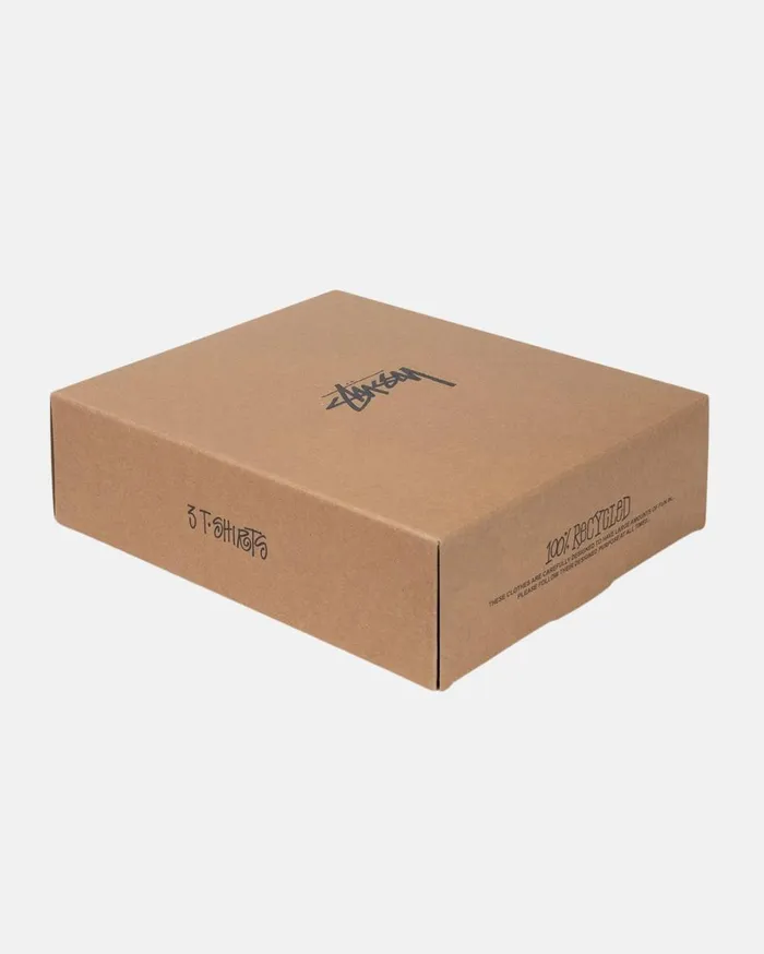 Tees MenWomen Stussy STSSY UNDERSHIRTS 3 PACK Black