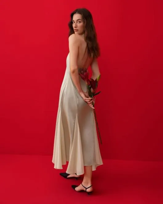 The Aster Long Silk Dress For Womens Women Jumpsuits Lilysilk Dresses