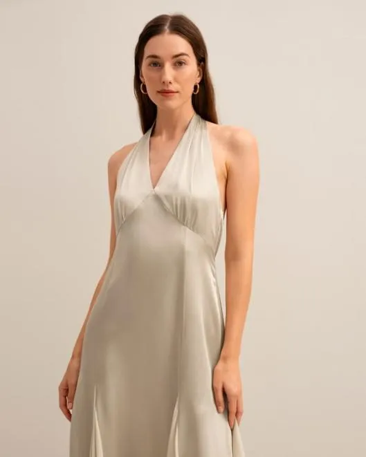 The Aster Long Silk Dress For Womens Women Jumpsuits Lilysilk Dresses