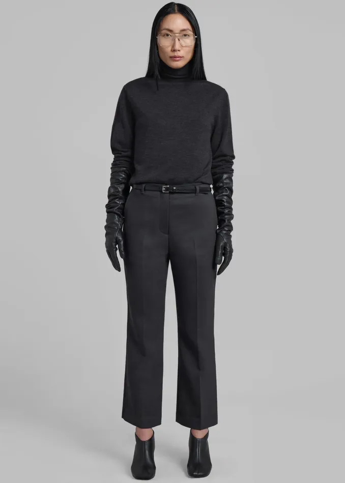 The Frankie Shop Bottoms 31 Phillip Lim Slim Kick Flare Trousers 8211 Ink 8211 Women