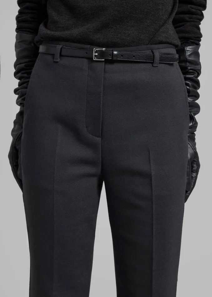 The Frankie Shop Bottoms 31 Phillip Lim Slim Kick Flare Trousers 8211 Ink 8211 Women