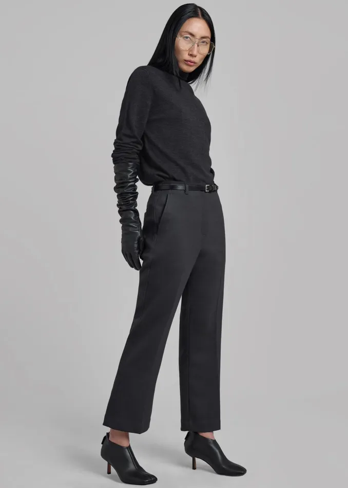The Frankie Shop Bottoms 31 Phillip Lim Slim Kick Flare Trousers 8211 Ink 8211 Women
