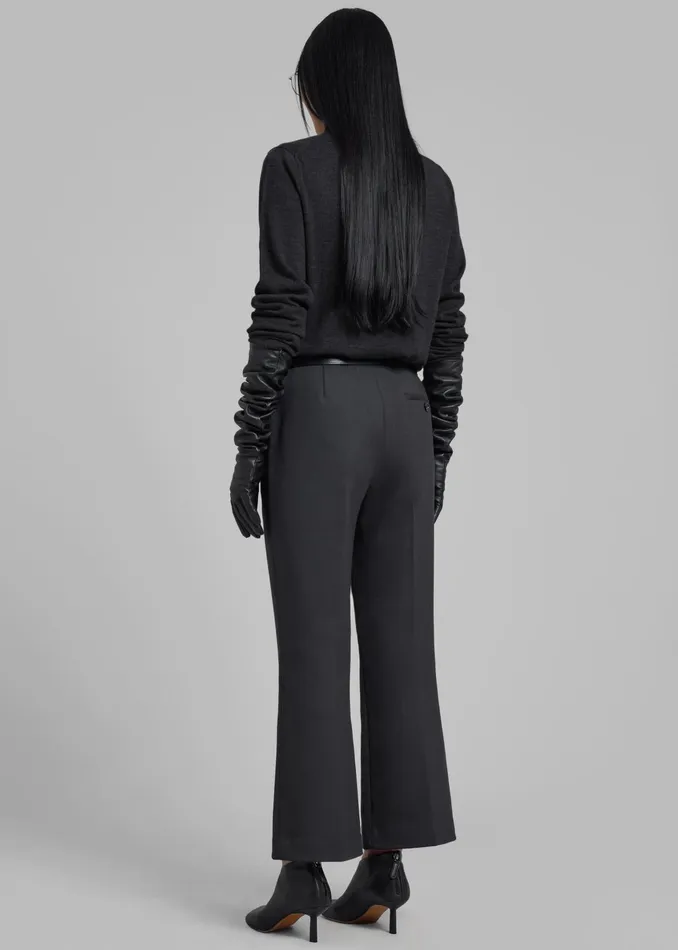 The Frankie Shop Bottoms 31 Phillip Lim Slim Kick Flare Trousers 8211 Ink 8211 Women