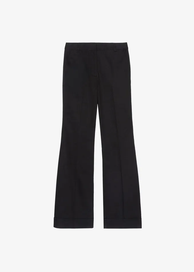 The Frankie Shop Bottoms 31 Phillip Lim Slim Kick Flare Trousers 8211 Ink 8211 Women
